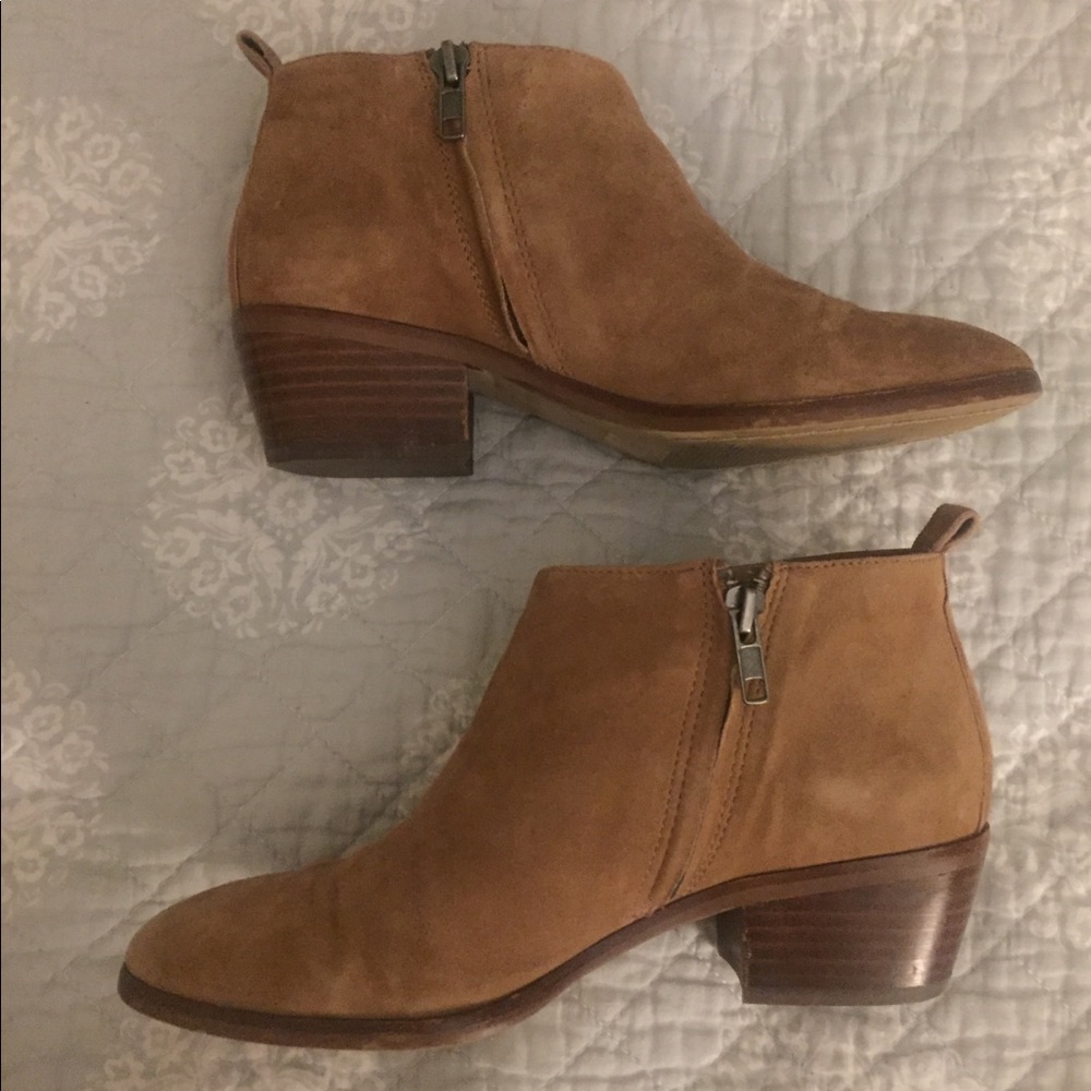 J CREW BROWN SUEDE BOOTIES